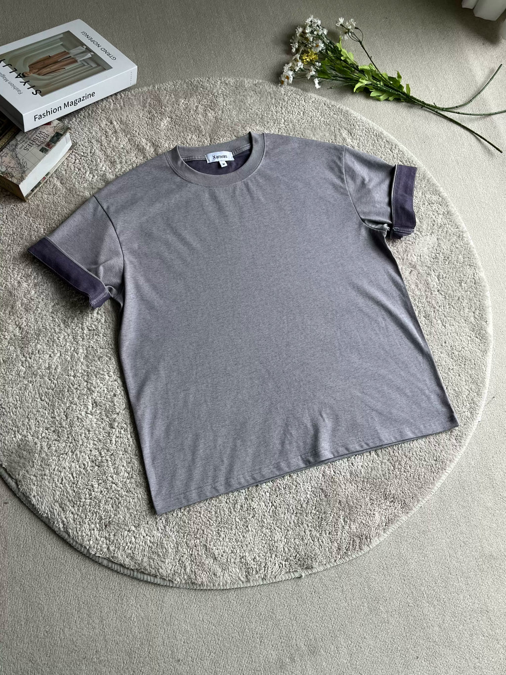 Xanvas Yarn Texture Casual Tee