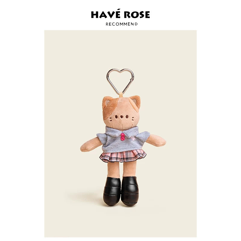 HAVEROSE Plush Cat Backpack Charm