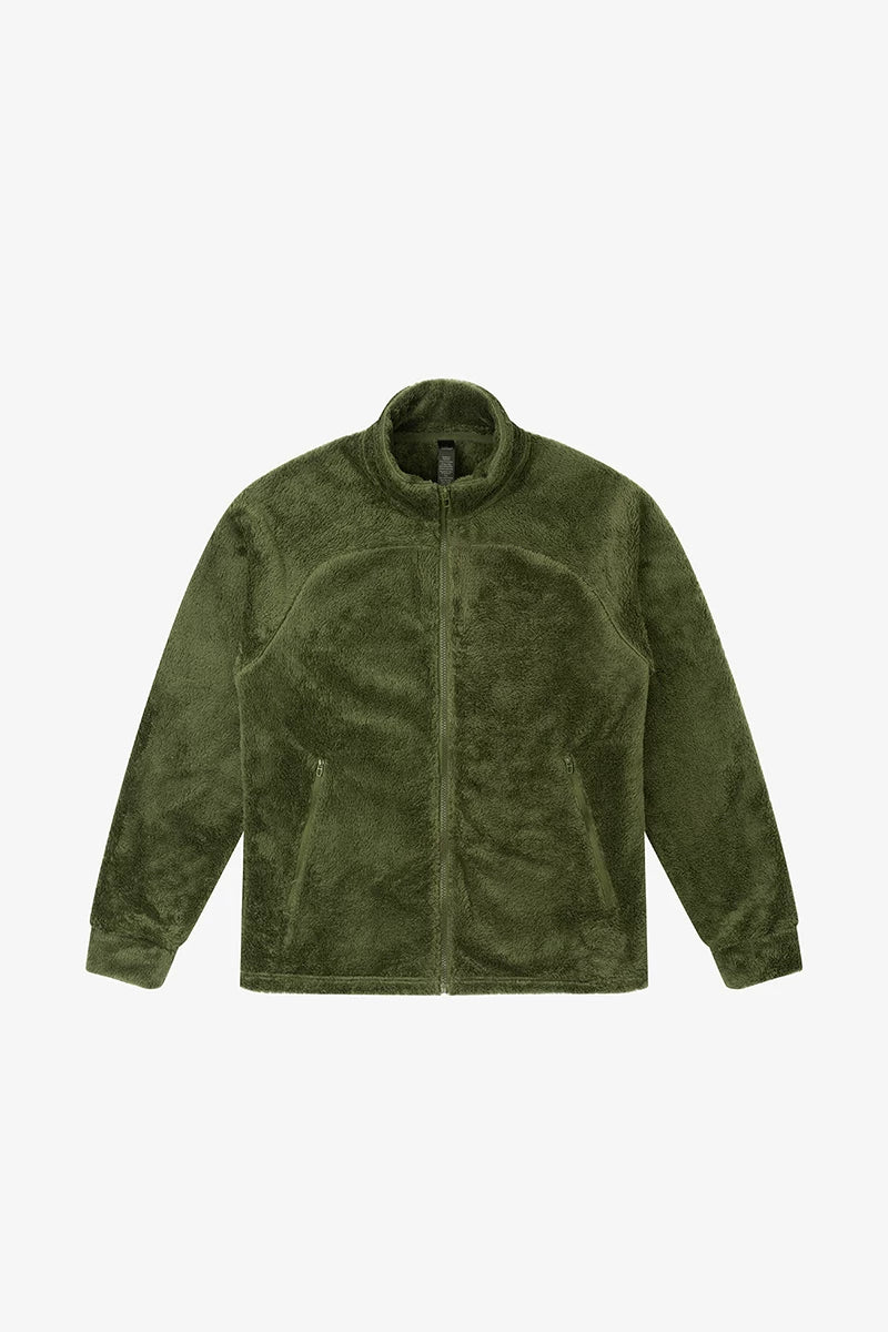 No Logo Heattech Zipper Fleece Jacket