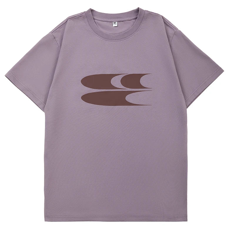 Crying Center Relaxed Crew Neck Logo Tee