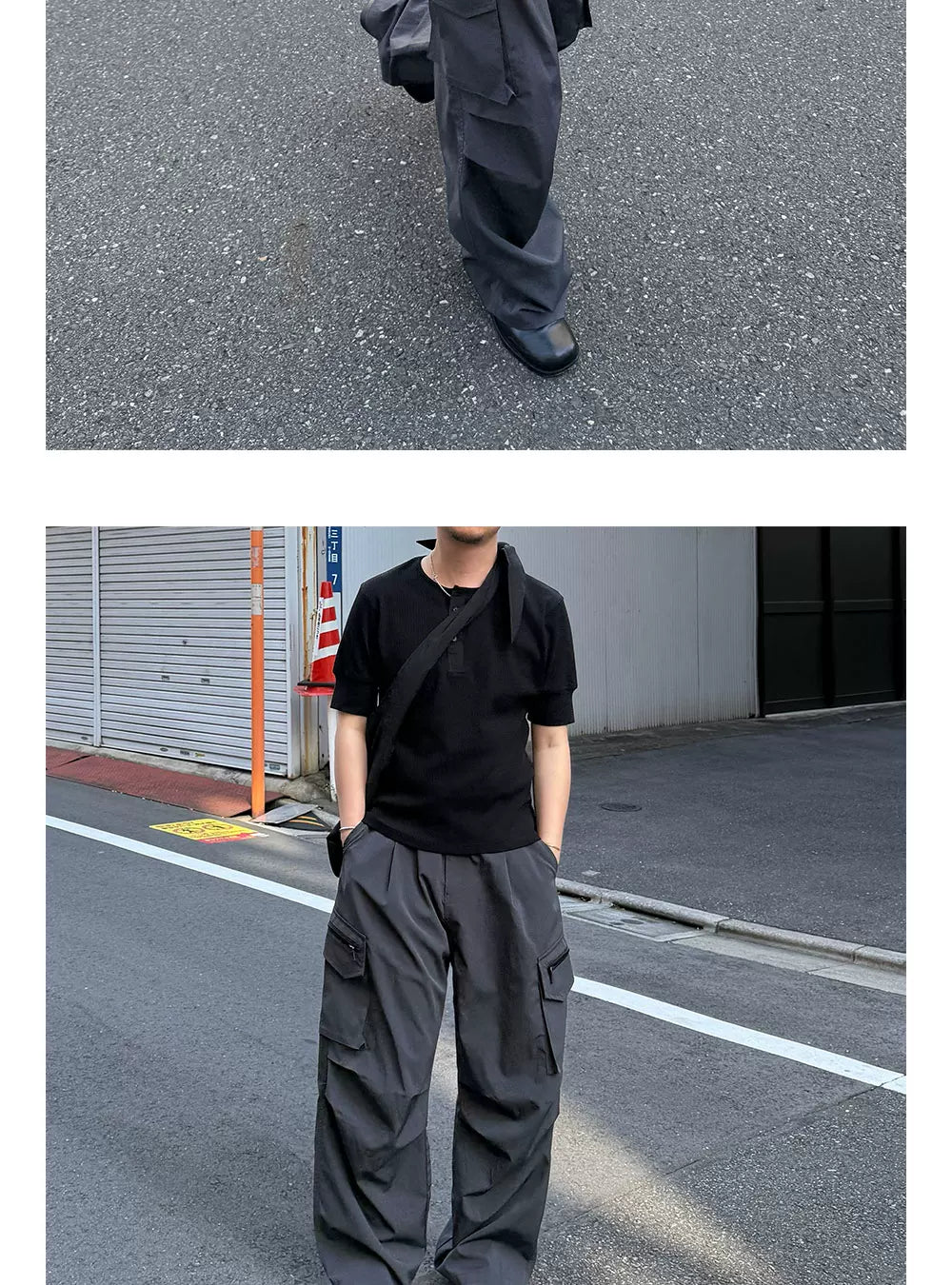 AnnieHall Henry's Collar Button Simple Tee