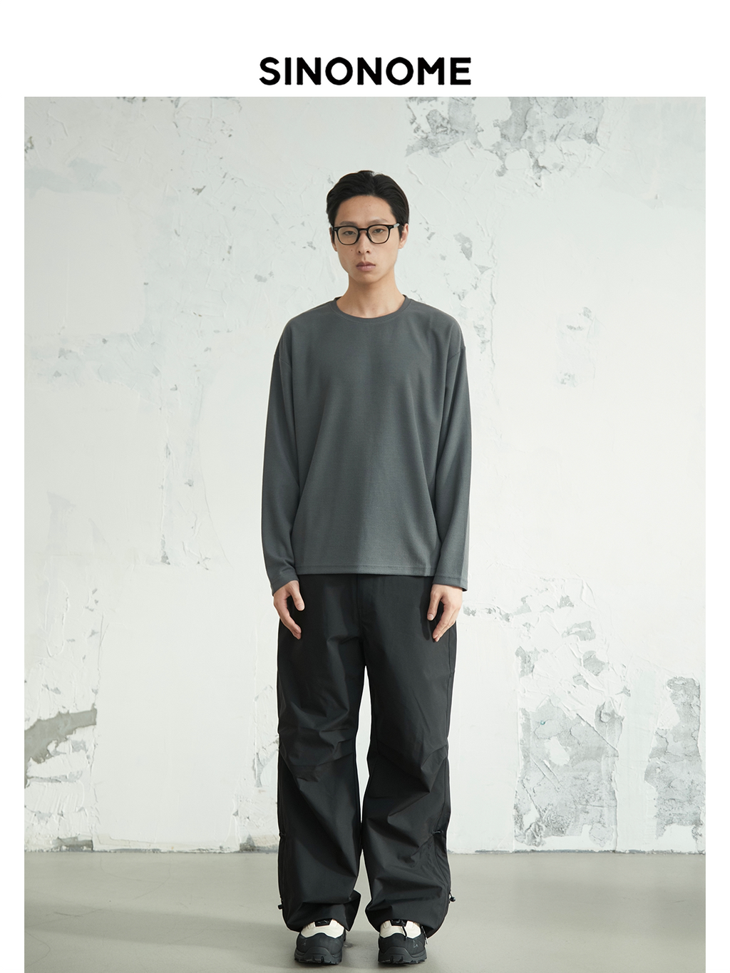 SINONOME Casual Simple Anti-wrinkle Loose Long Sleeves