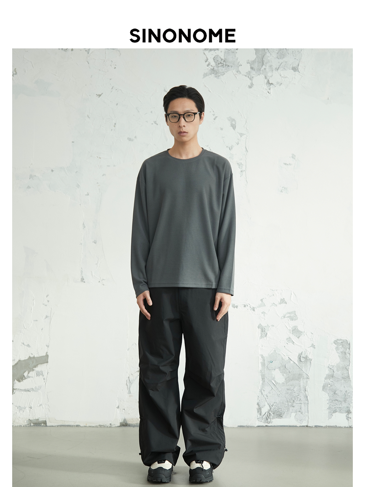 SINONOME Casual Simple Anti-wrinkle Loose Long Sleeves
