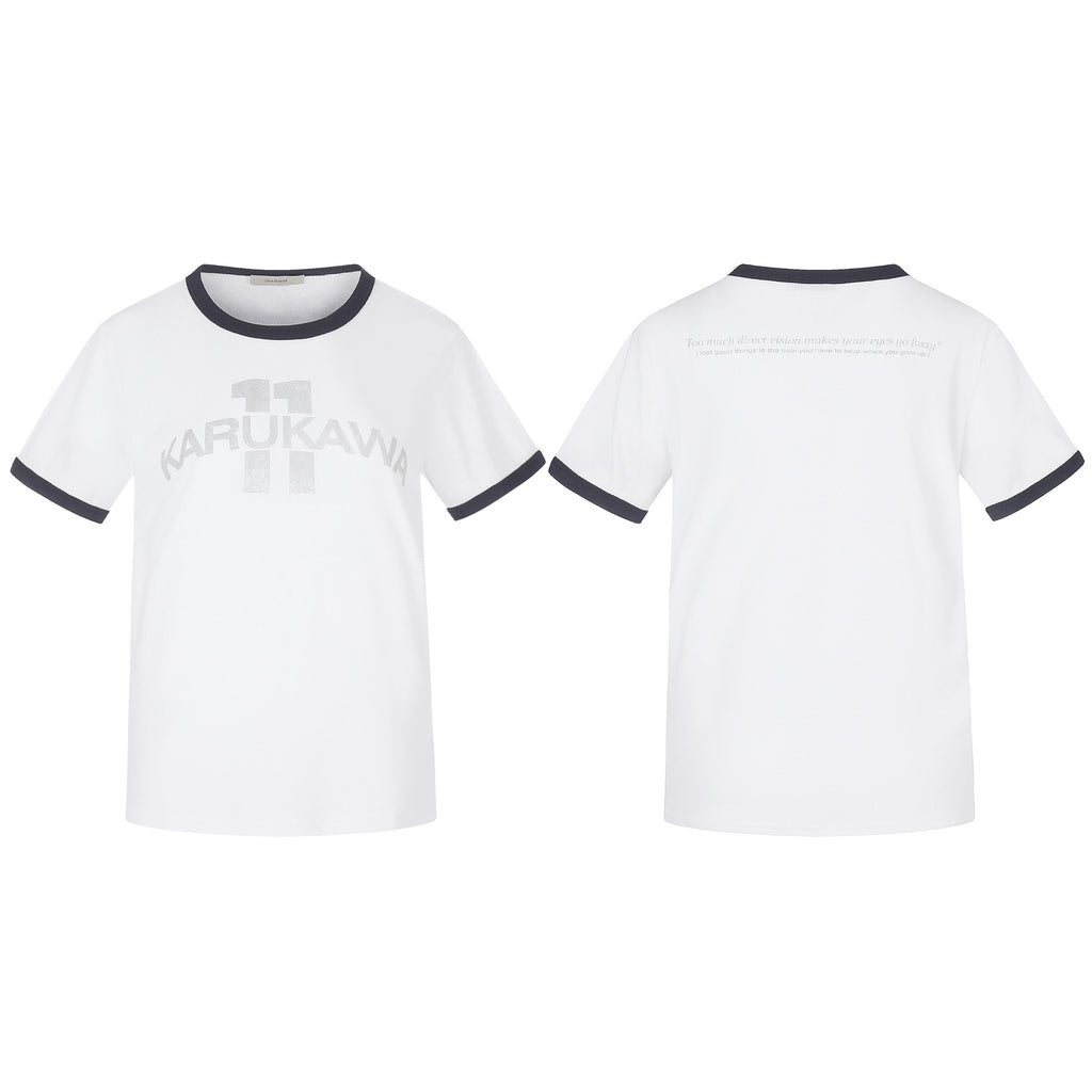 11KN Retro Letter Graphic Loose-Fit Tee
