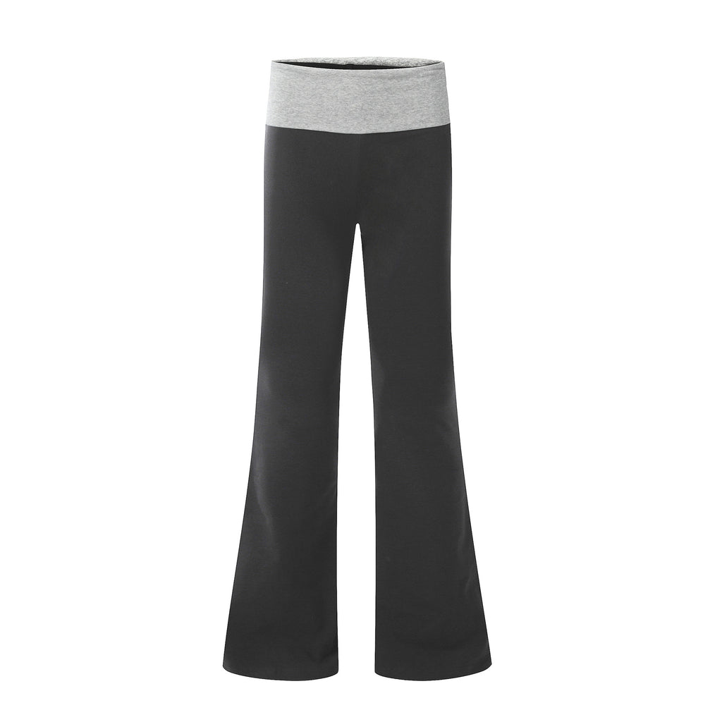 11KN women Low Waist Micro-pull Yoga Casual Pants 95% Cotton