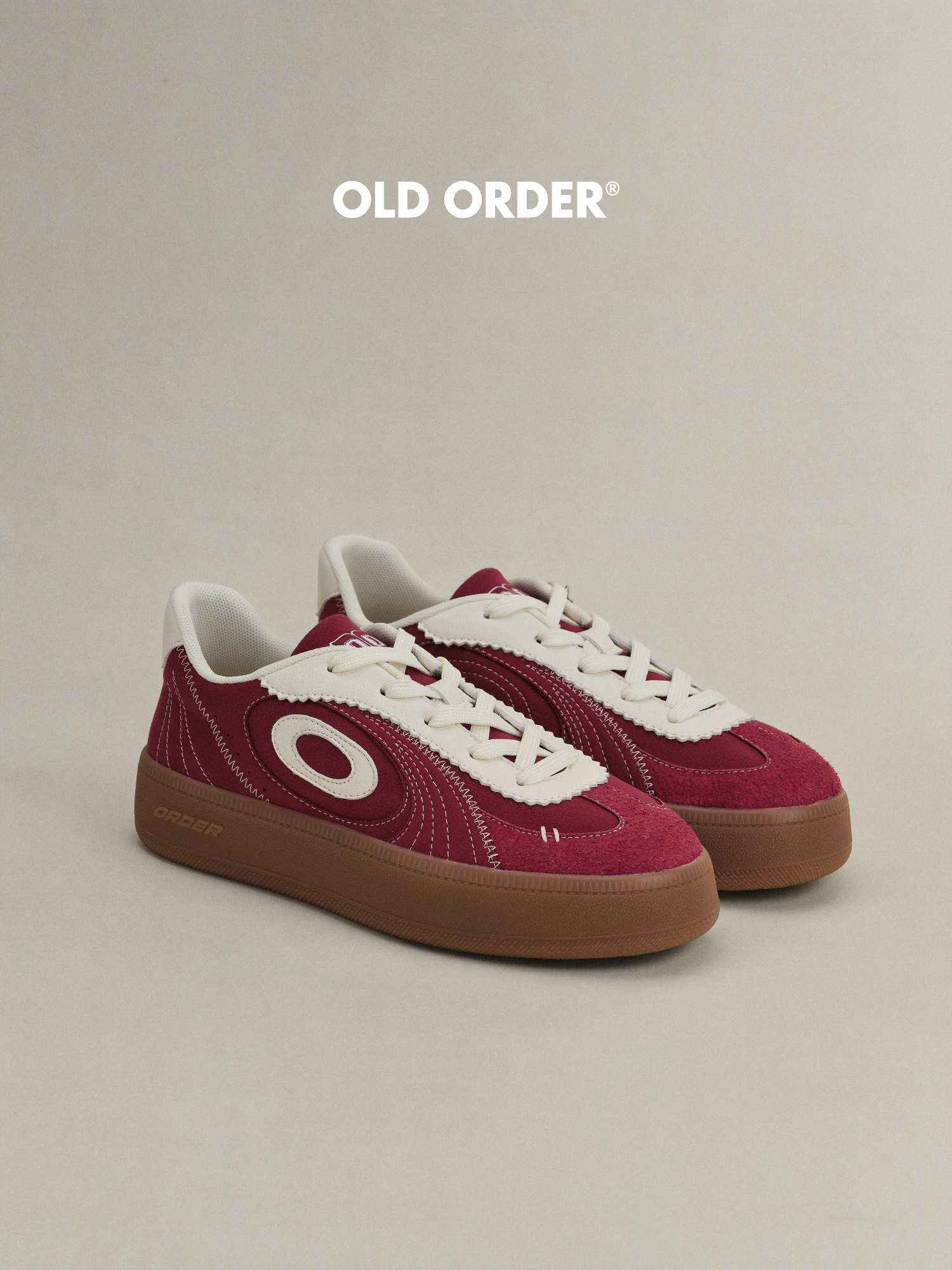 OLD ORDER Suede Thick Sole Retro Training Sneaker