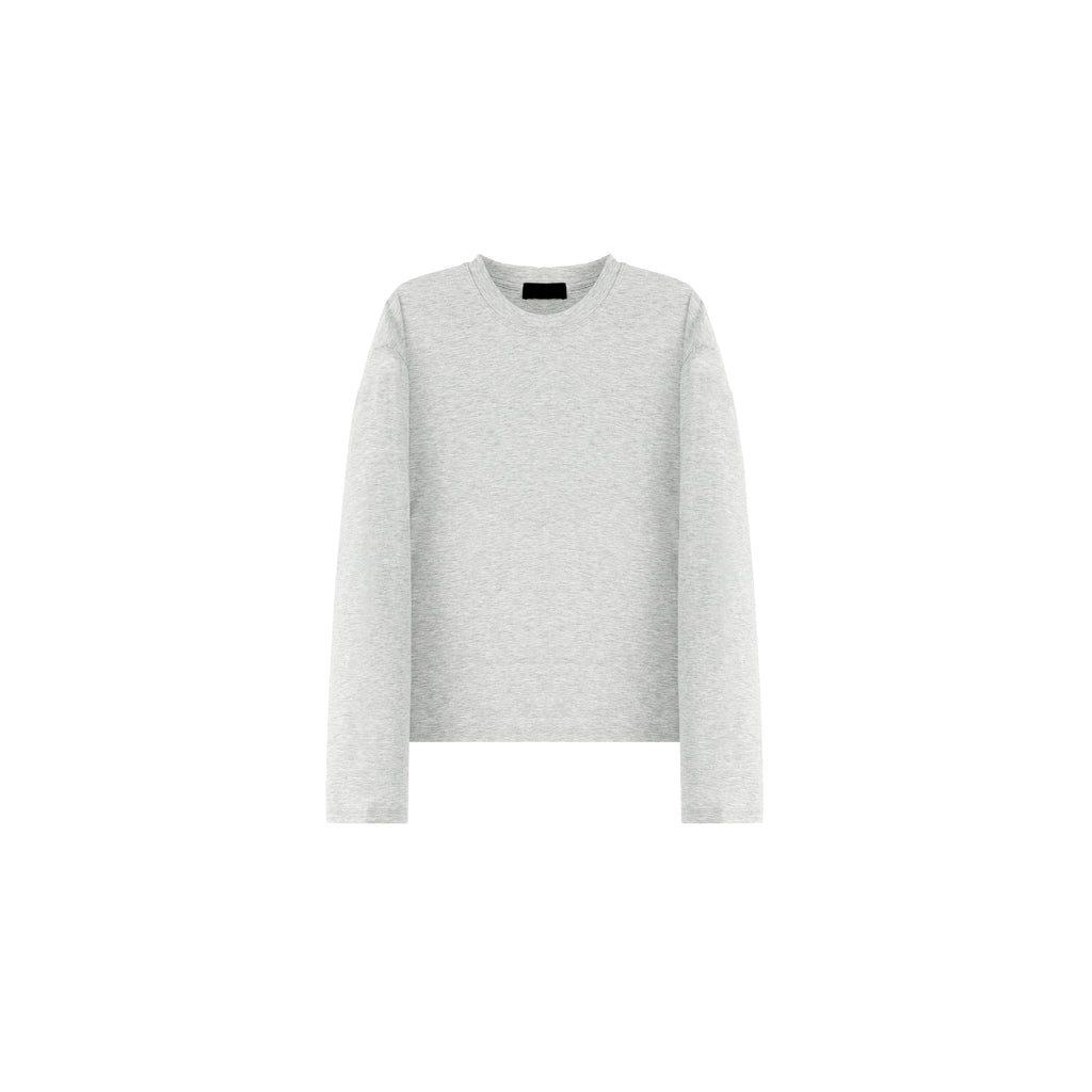 PLUS NO LOGO Simple Casual Versatile Soft Long Sleeve
