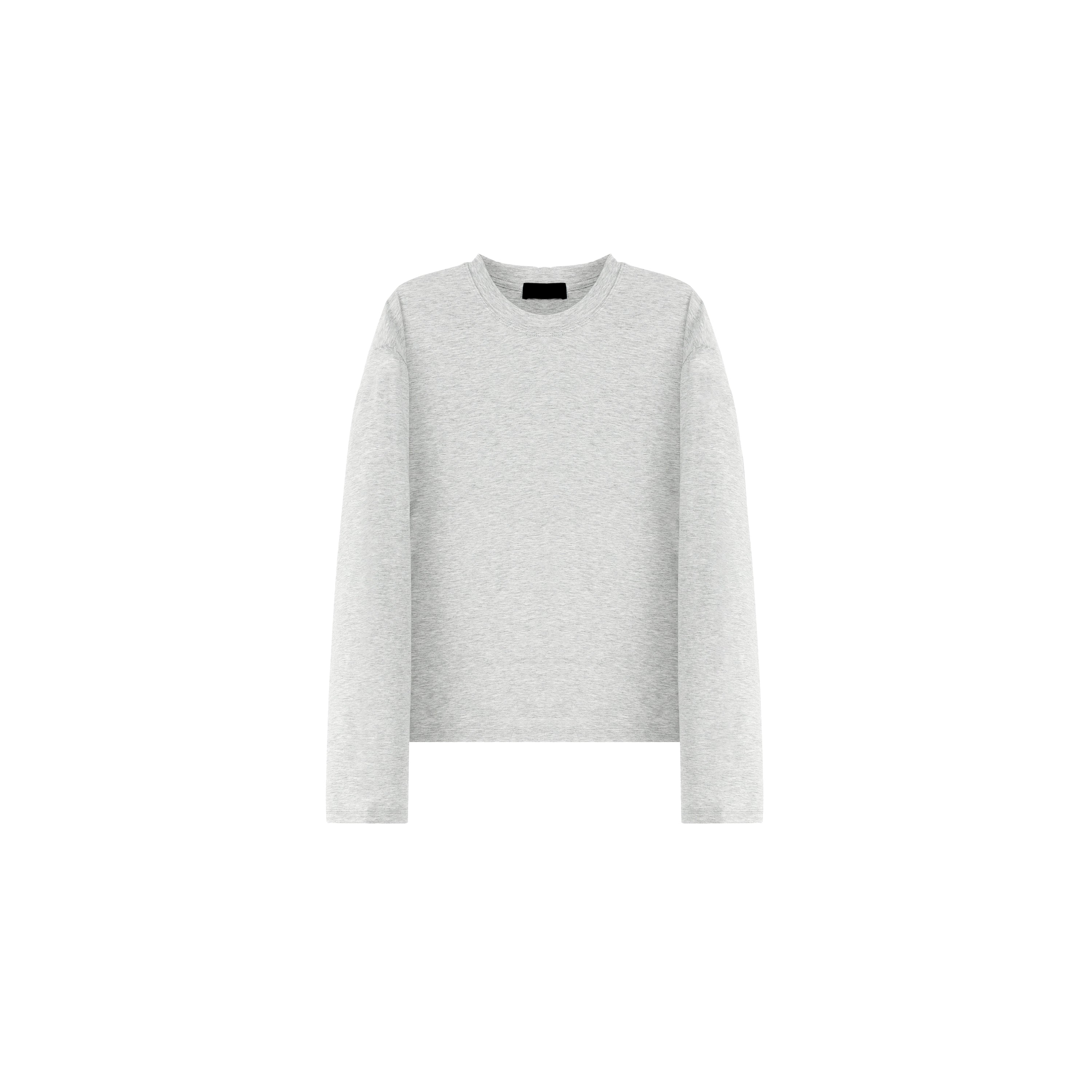 PLUS NO LOGO Simple Casual Versatile Soft Long Sleeve