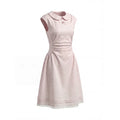 RRFIGHT Ruan Ruan Handmade Pink Peter Pan Collar A-Line Dress