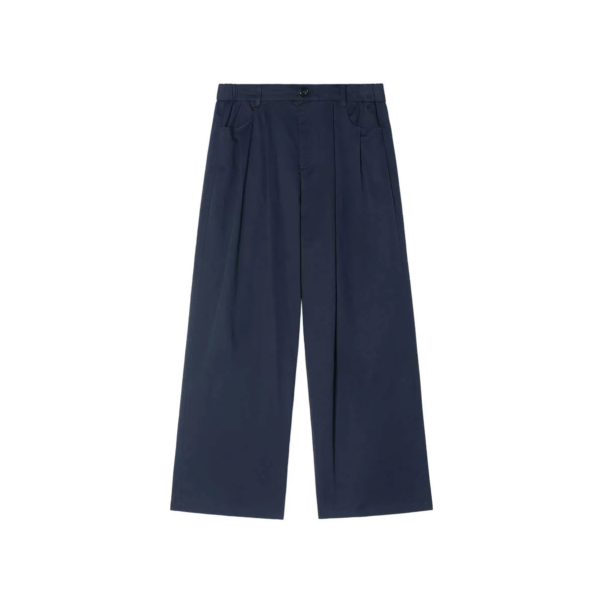 Unvesno Lyocell Blend Slim Straight Trousers