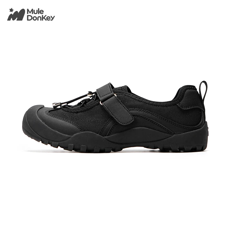 Mule Donkey Mesh Hook-and-Loop Trail Sneaker