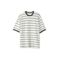 PARTIMENTO Striped Washed Relaxed Drop-Shoulder Tee