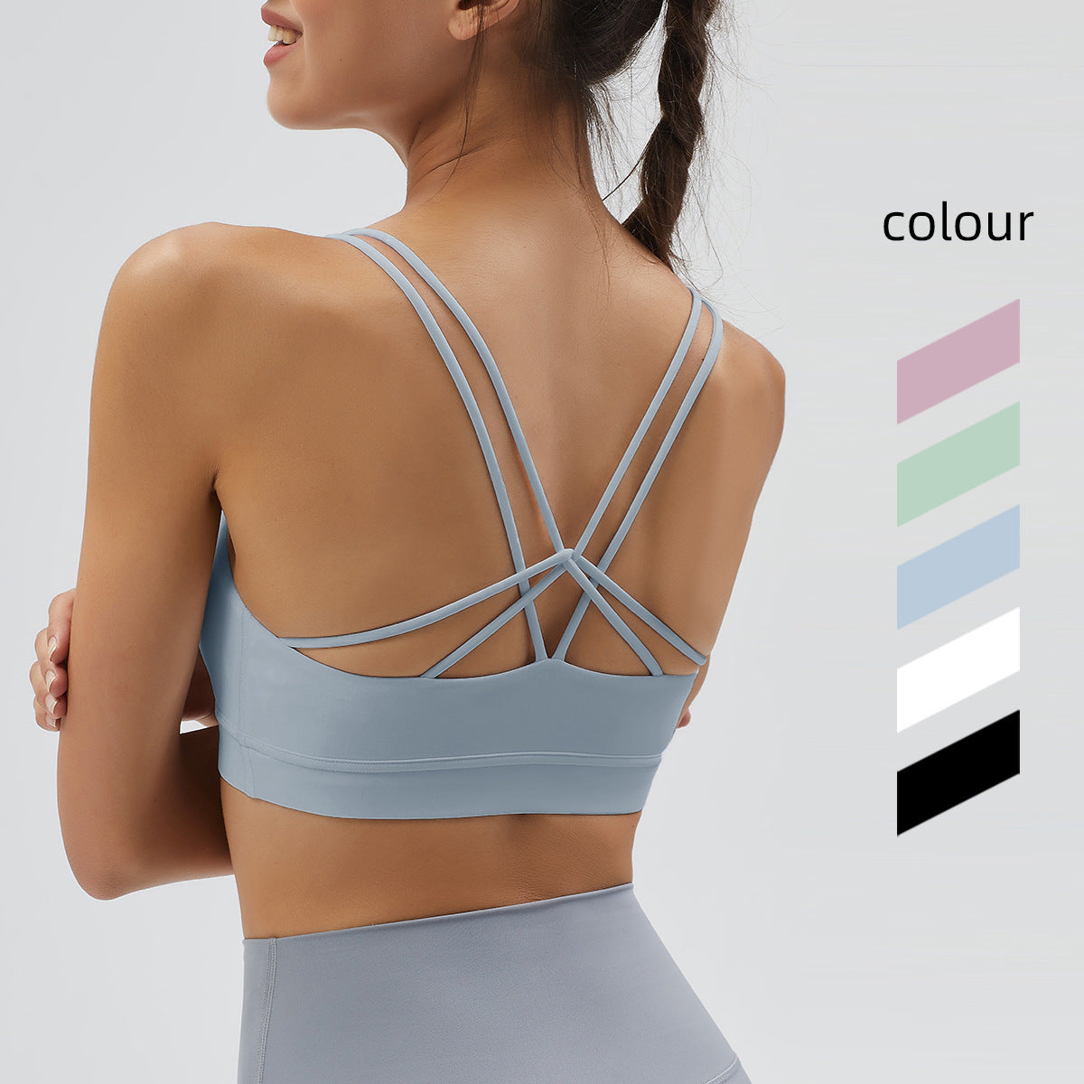 Athena Lulu Naked Yoga Vest Beautiful Back Sexy Suspender