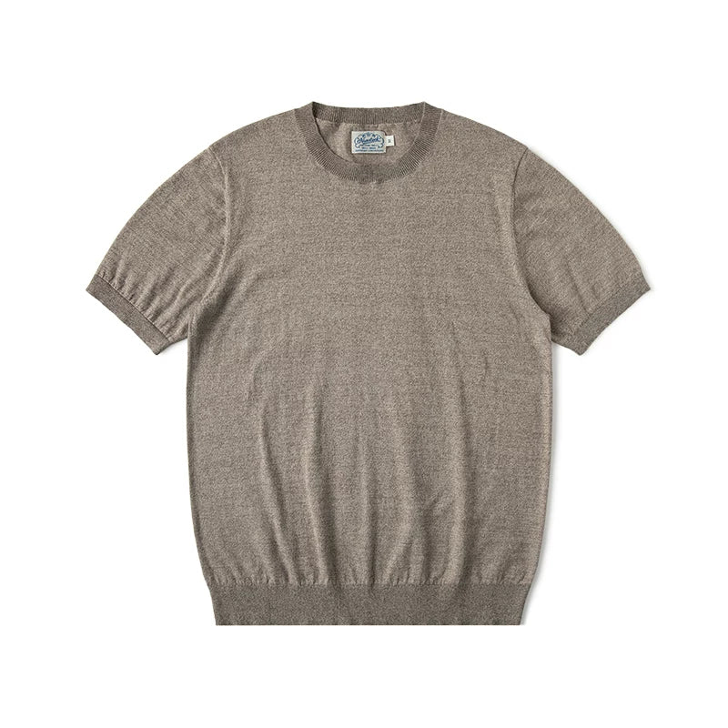 Bronson Pepper-Salt 210g Wrinkle-Resistant Crew Neck Tee