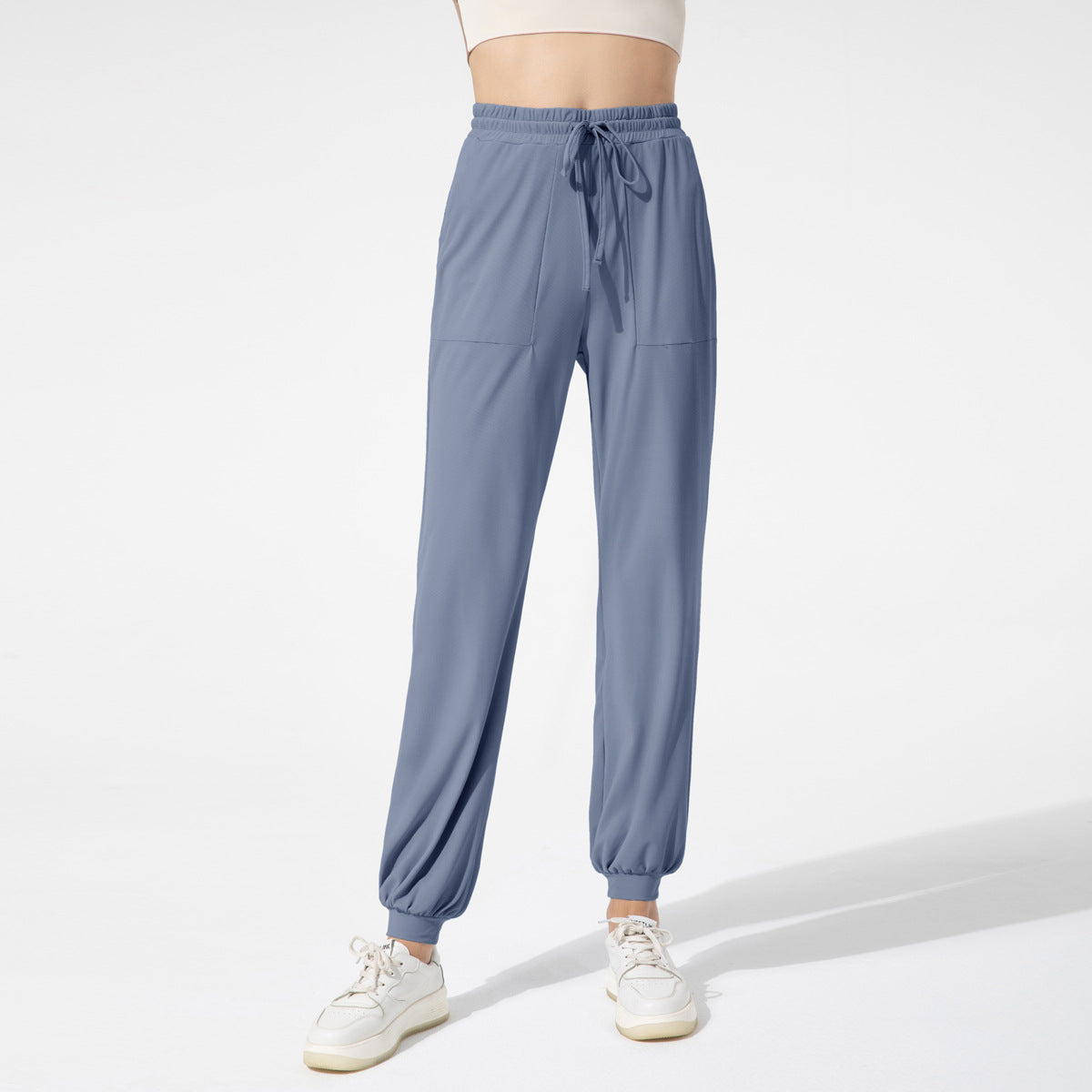 Athena Lulu Loose High Waist Skinny Pearl Lantern Casual Leggings