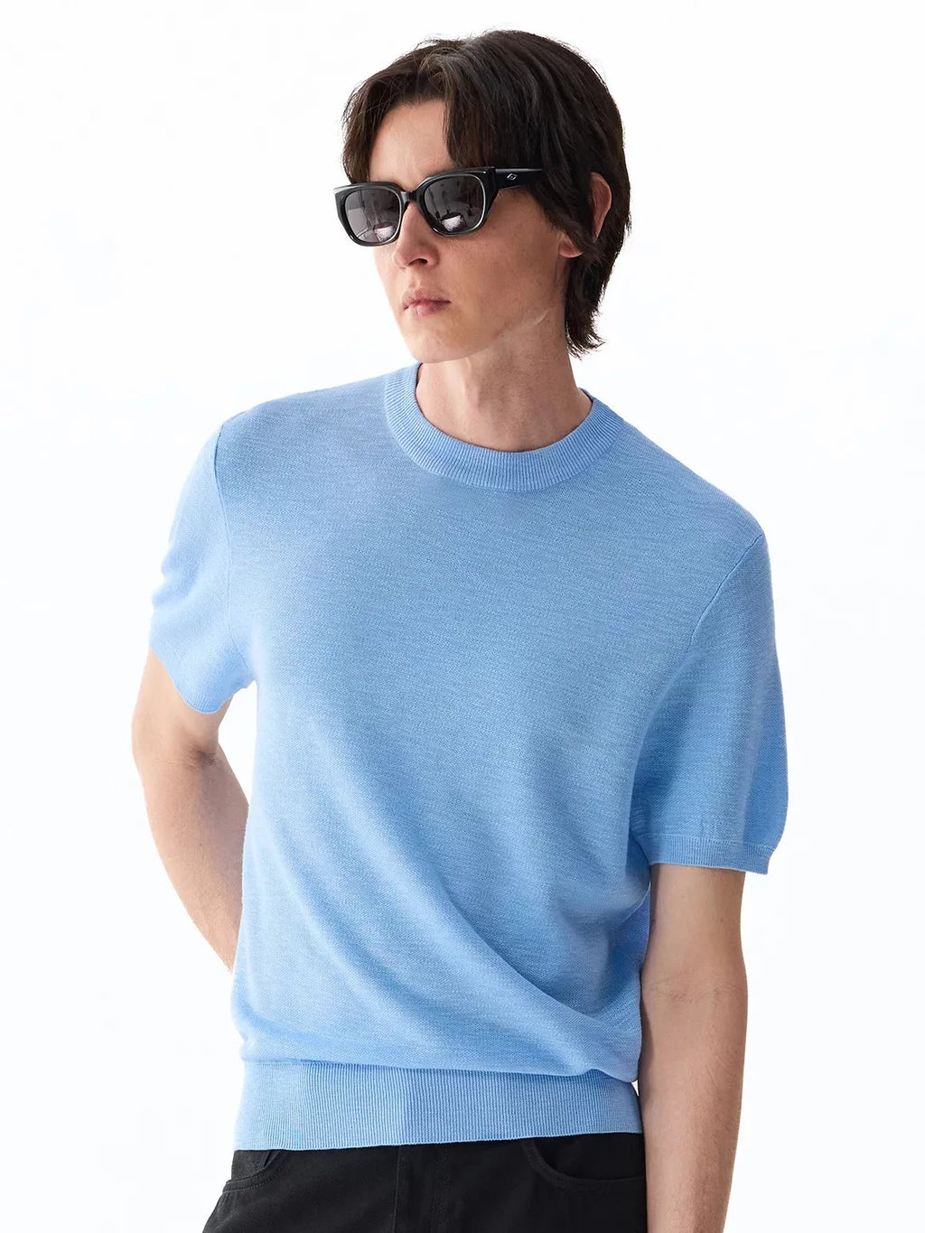 TERRAINCOGNITA Cool-Touch Breathable Bamboo-Linen Crewneck Tee