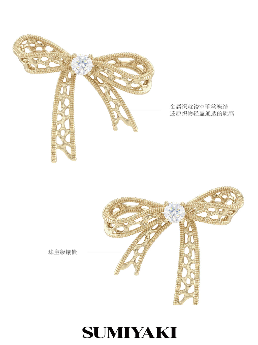 SUMIYAKI Lace Stud Earrings