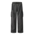 11KN multi-pocket Loose straight wide-leg pants