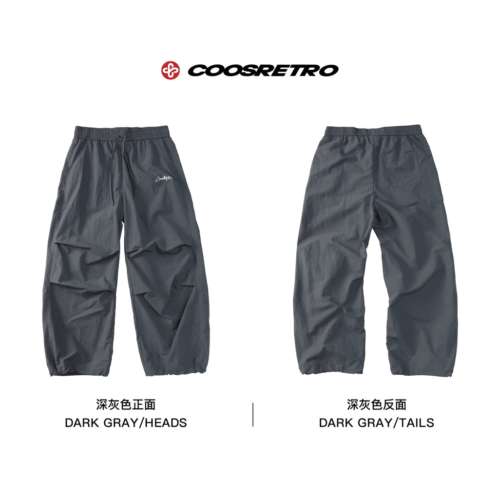 CoosRetro Embroidered 260g Loose Straight-Leg Sweat Shorts