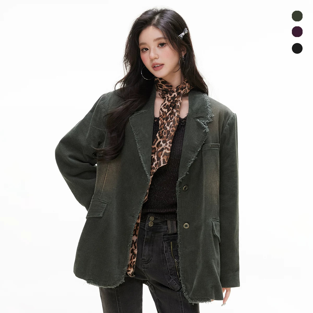 IMONE Vintage Loose Corduroy Blazer