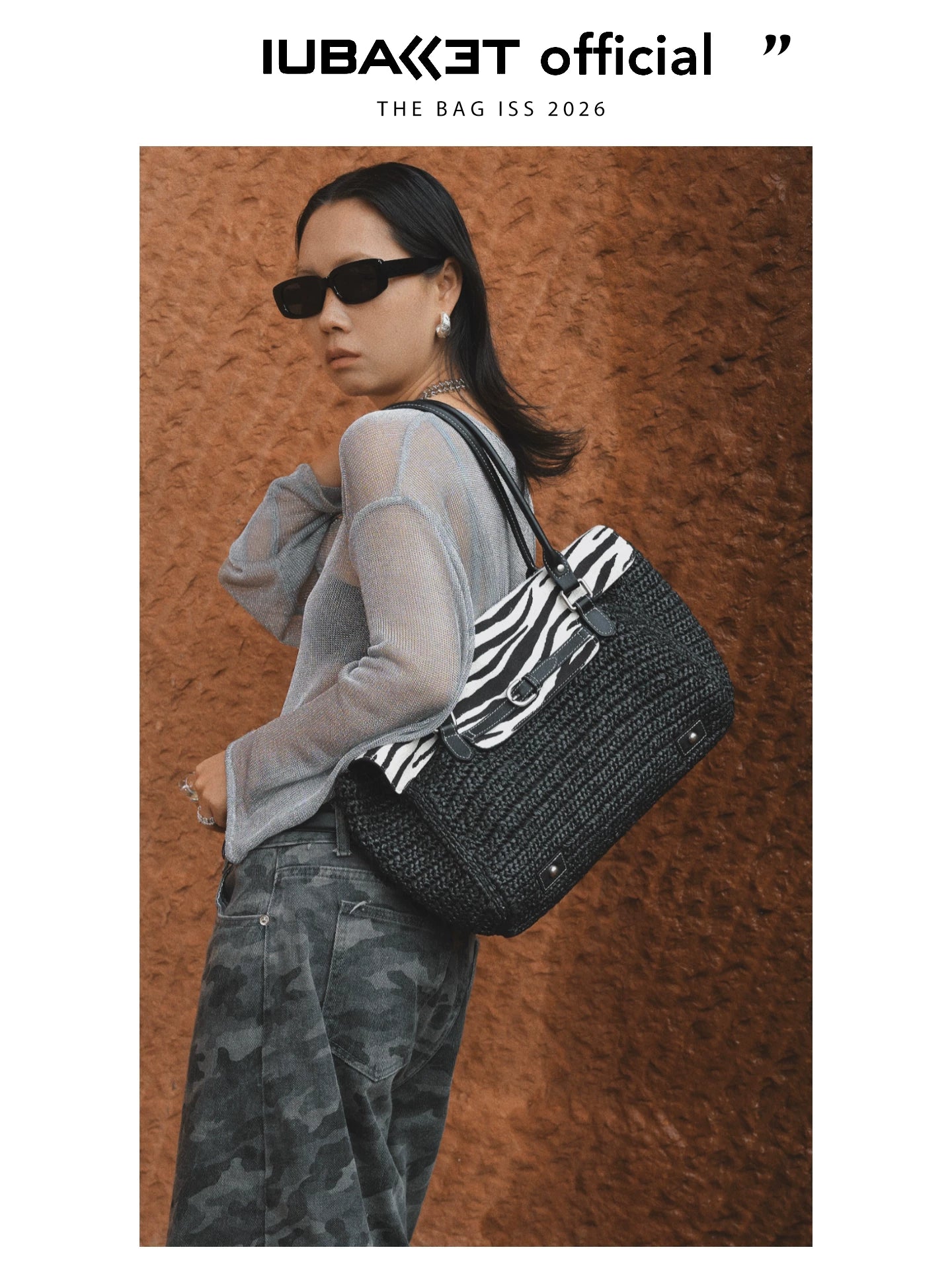 IUBALLET Holiday Wind Woven Large Capacity Tote Bag