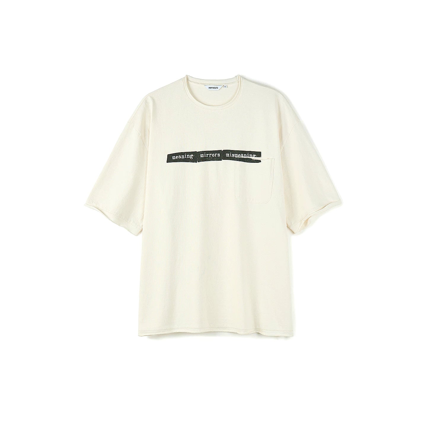 PARTIMENTO Vintage Washed 230g Frayed Trim Loose Tee