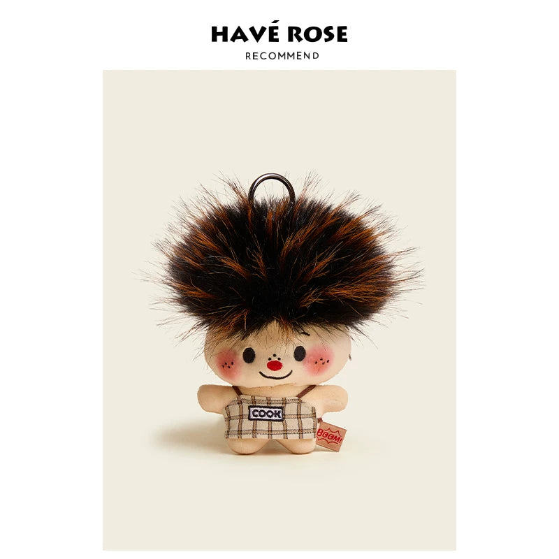 HAVEROSE Exploding Head Doll Pendant Plush Doll