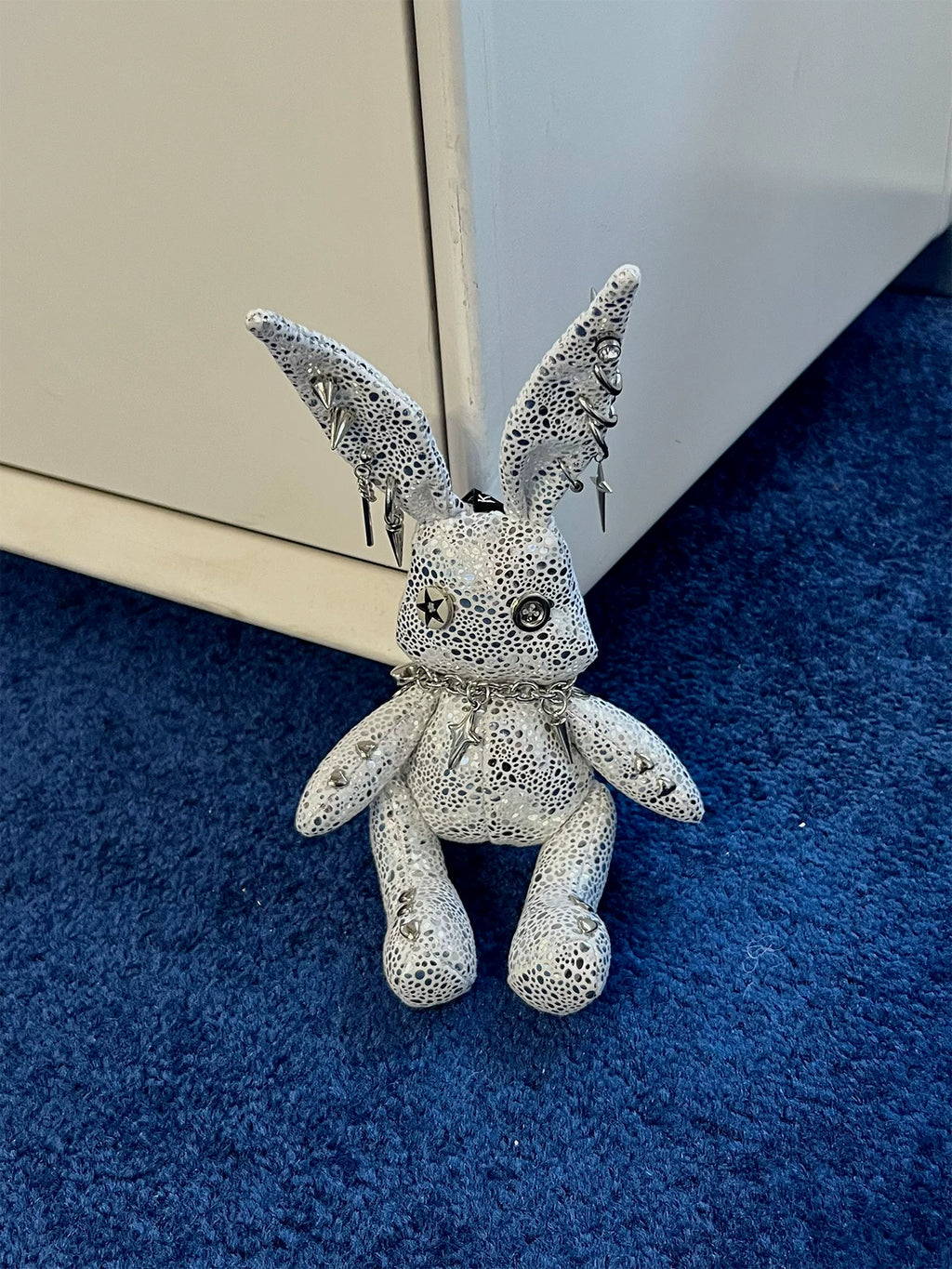KUROUTAYA Neon Rivet Rabbit Plush Doll