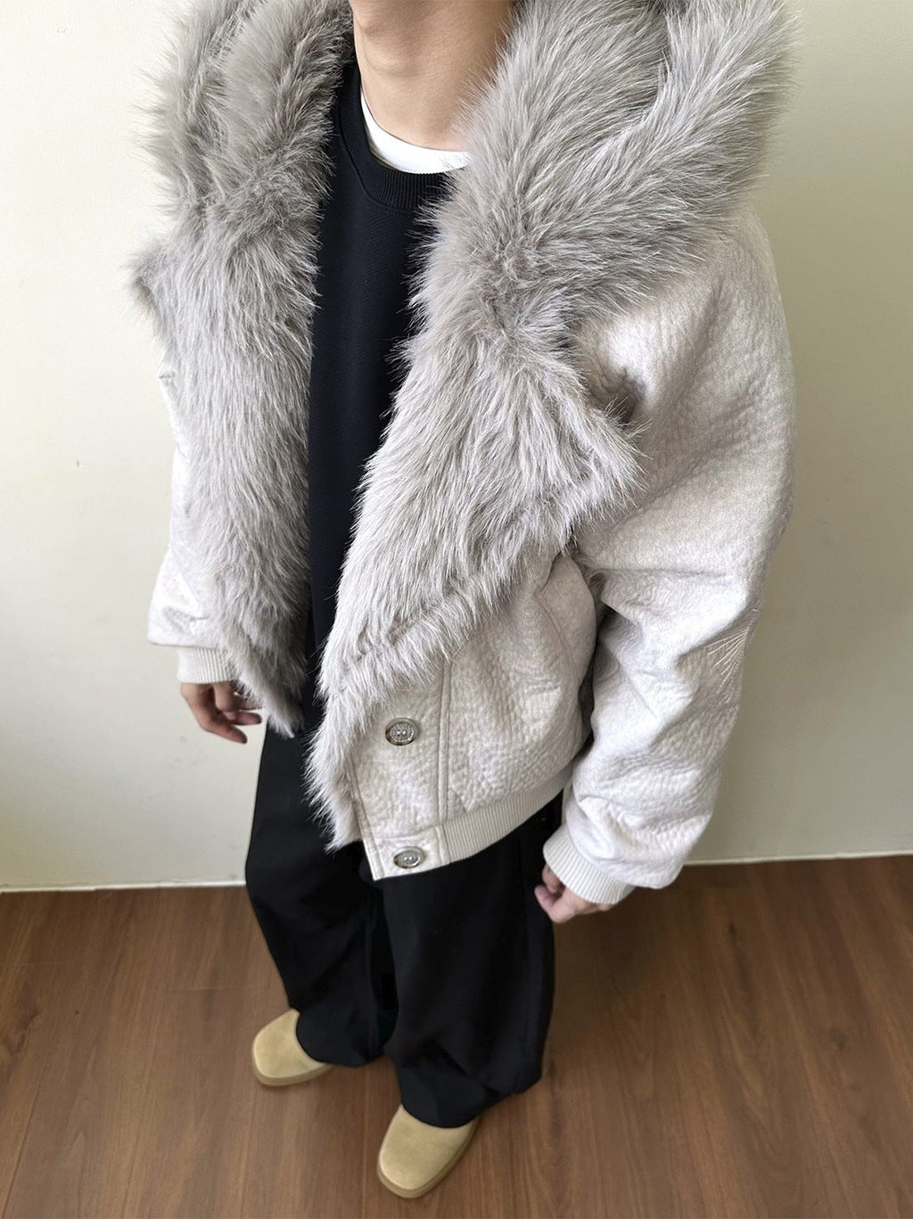 EME Thickened Thermal Seat Mountain Carving Retro Jacket