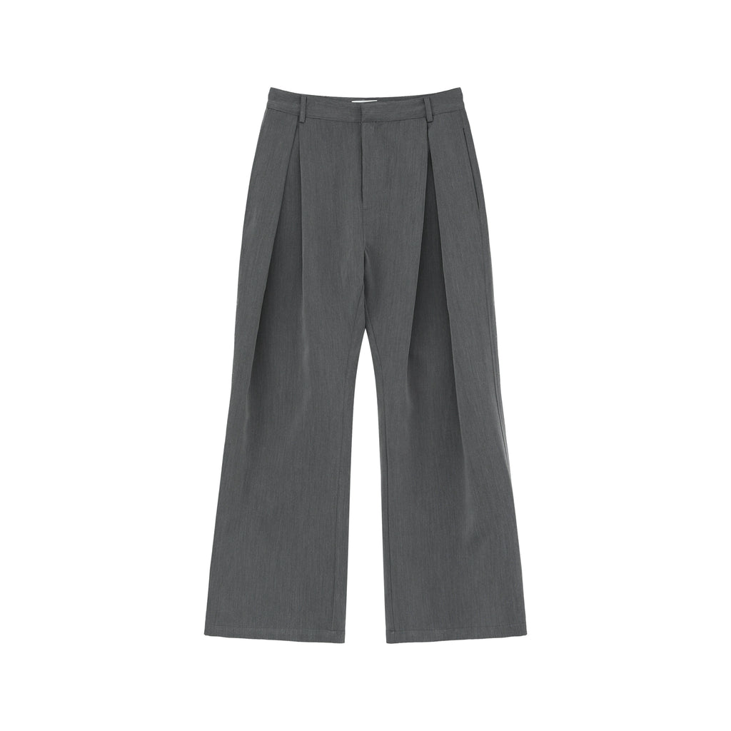 TURNTIDE Three-dimensional A-shaped Double-pleated Scimitar Trousers