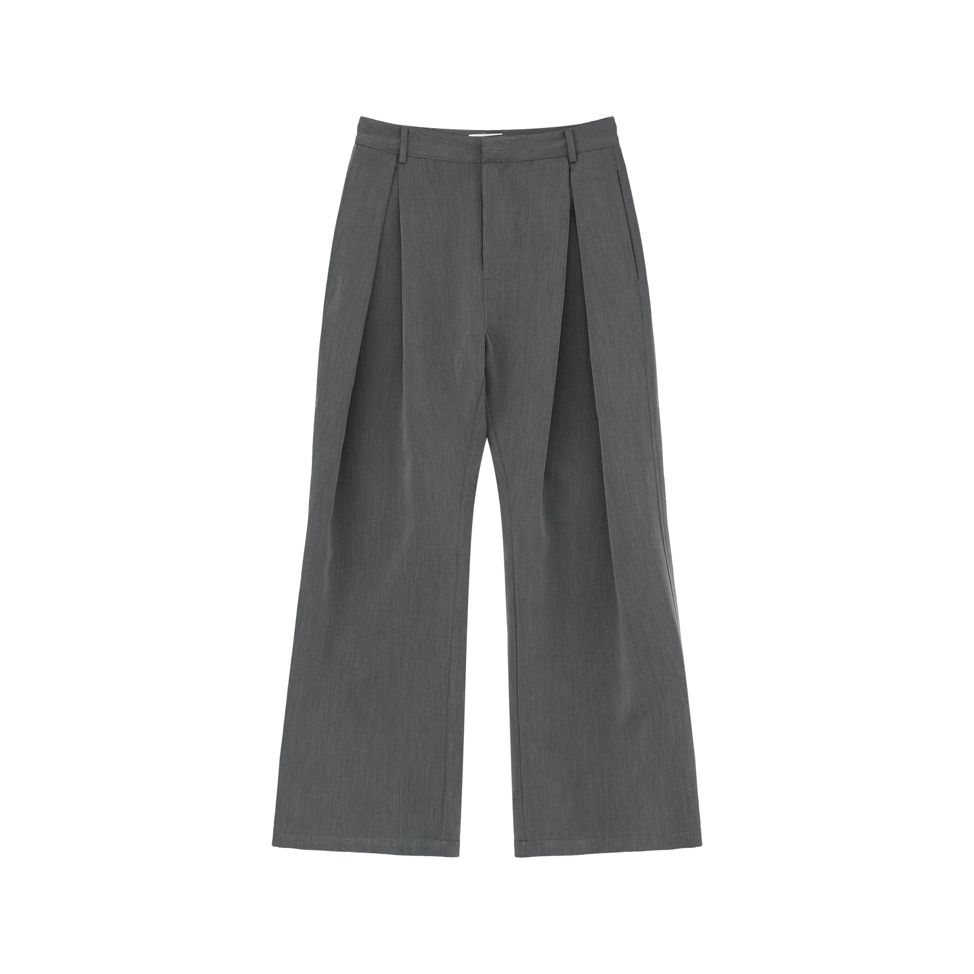 TURNTIDE Three-dimensional A-shaped Double-pleated Scimitar Trousers