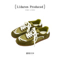 Lidaren Produced Suede Lace-Up Thick Sole Training Sneaker