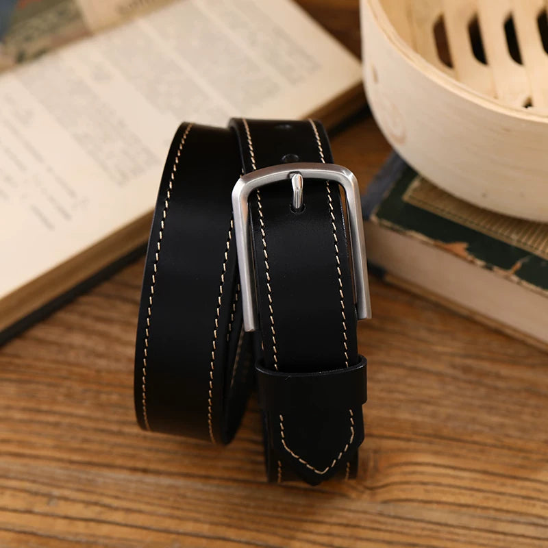 Mbbcar Leather Casual Belt