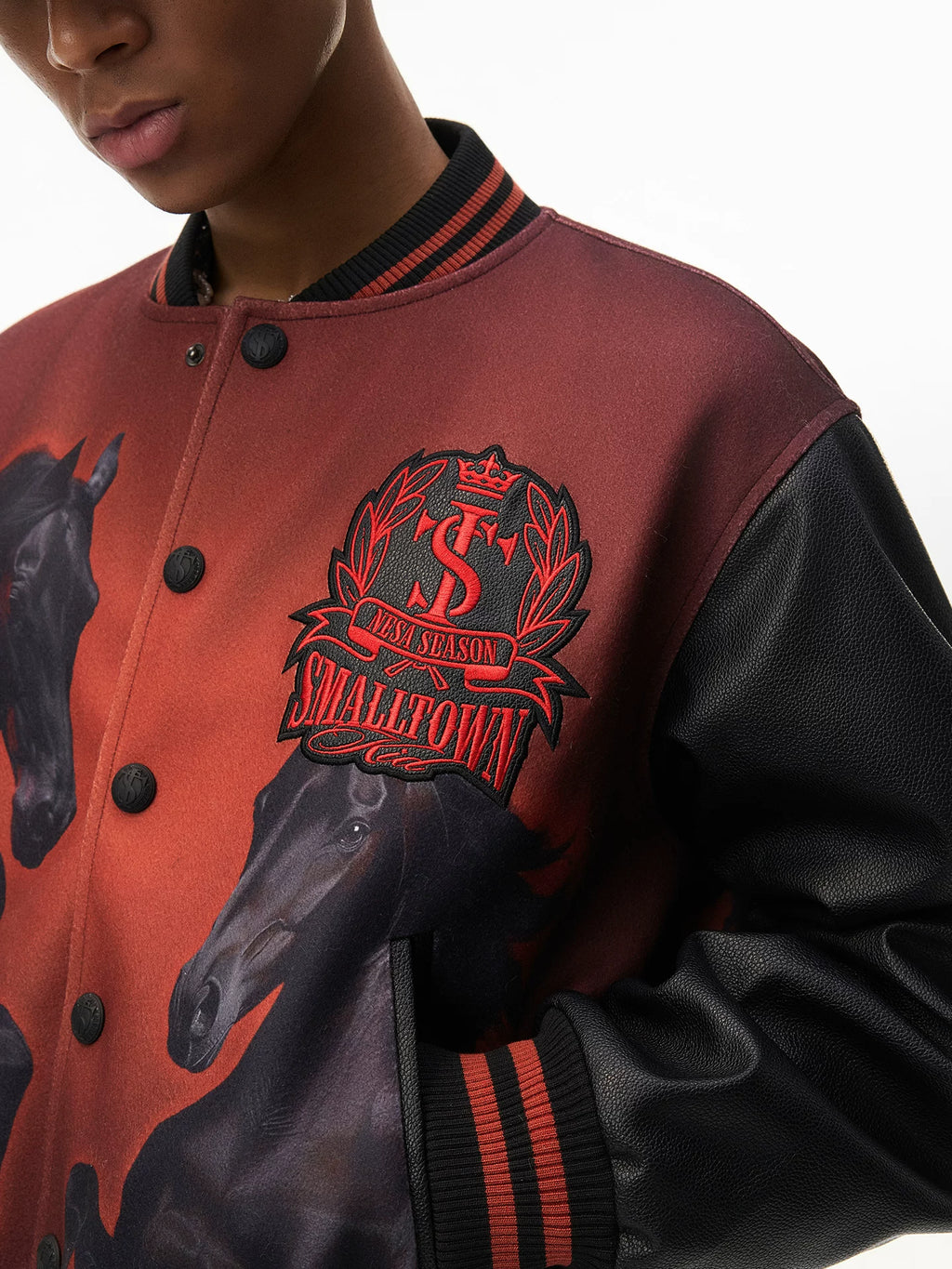 STK Retro Style Print Trendy Jacket