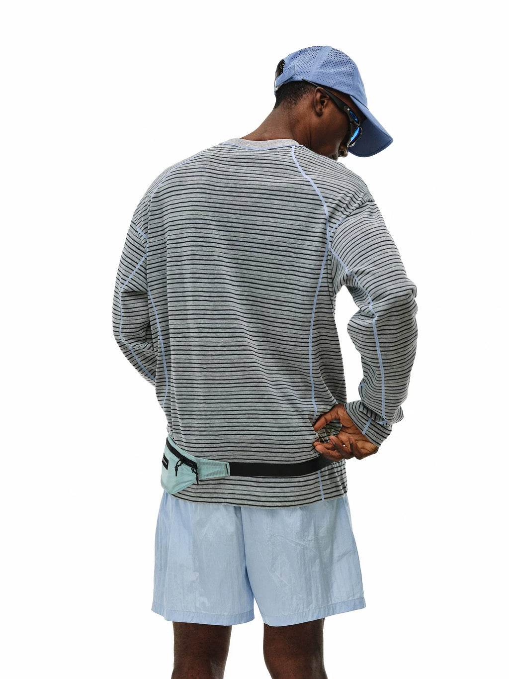 FPA Crew Neck Casual Contrast Striped Long Sleeve