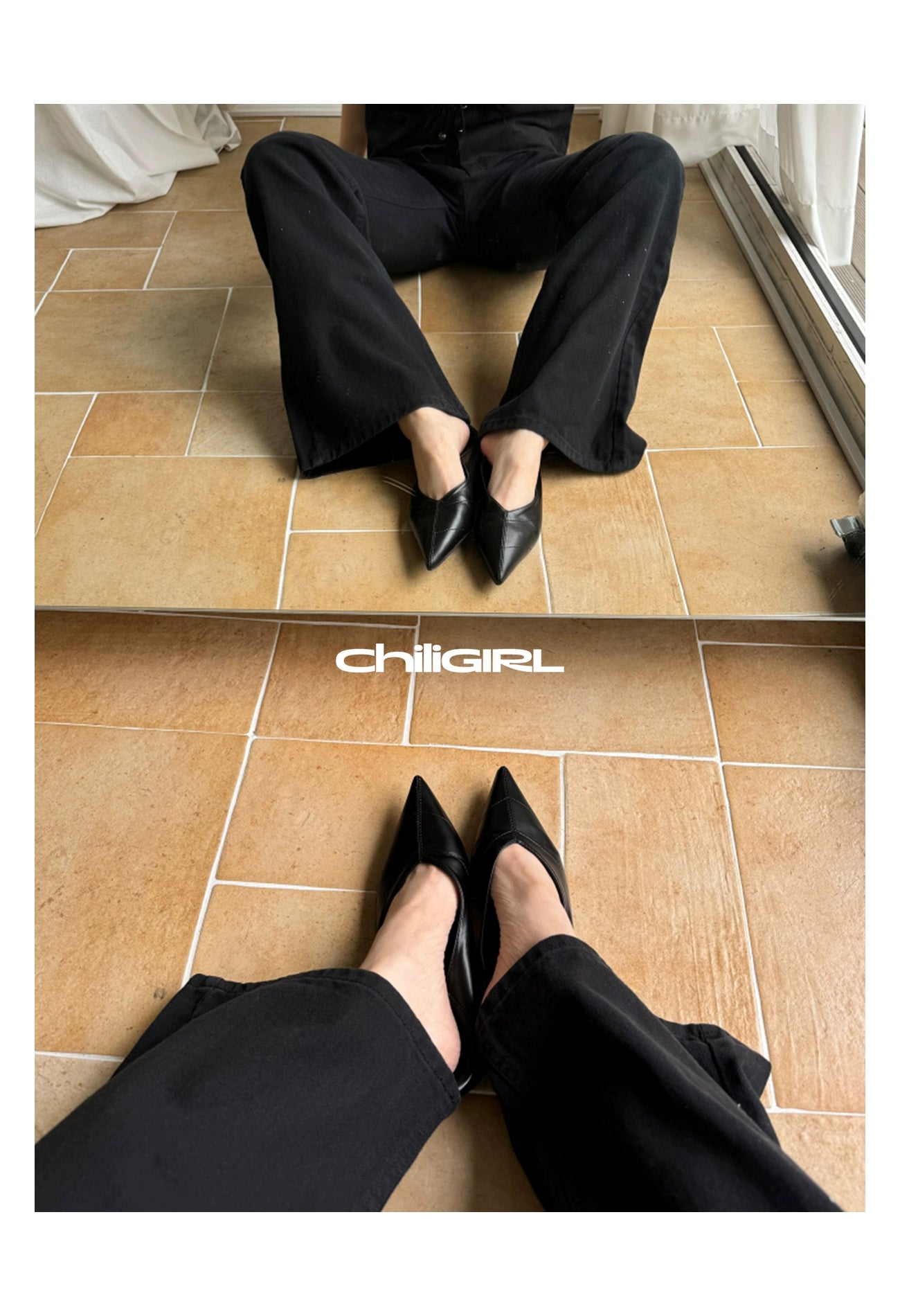 CHILIGIRL pointed flat shoes