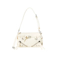 Kloaiio Black Faux Leather Zip-Top Cylinder Crossbody Bag