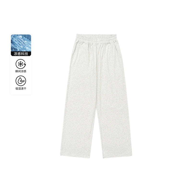 BODYDREAM Quick-Dry Breathable Loose Straight Sweatpants