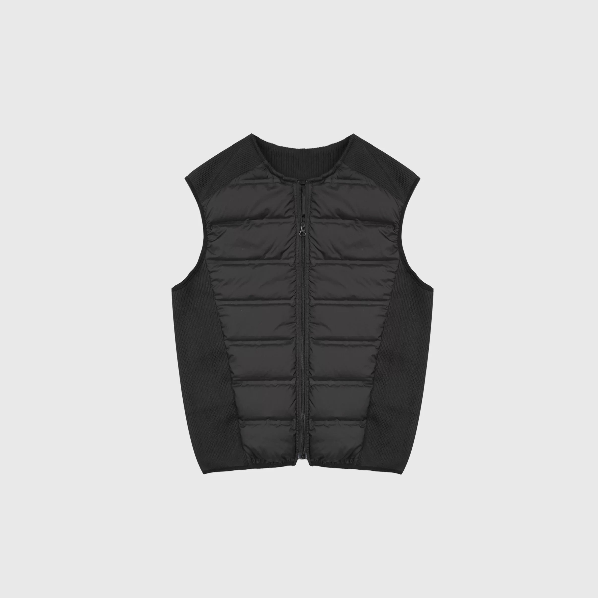 4JUNKS X NO LOGO Ribs/plaid Down Liner Vest