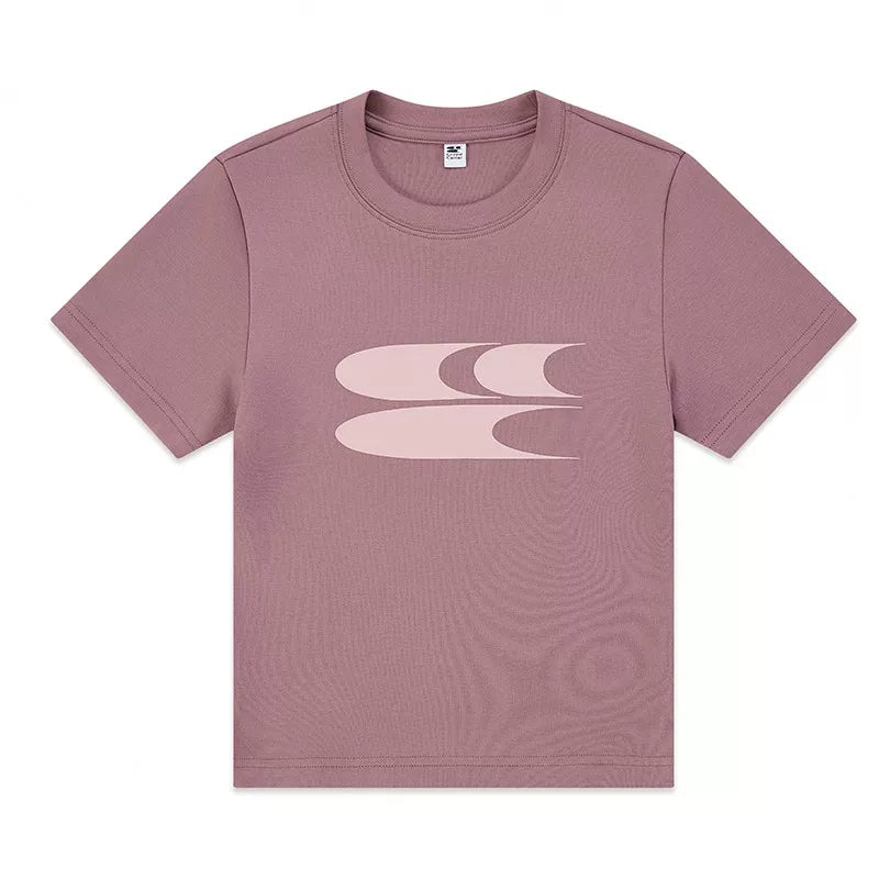 Crying Center Y2K Pink Cropped Fitted Tee