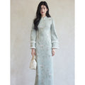 TYANG New Chinese Style Suede Cheongsam Dress