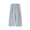 JCAESAR Bubble Pleated Plaid Casual Shorts