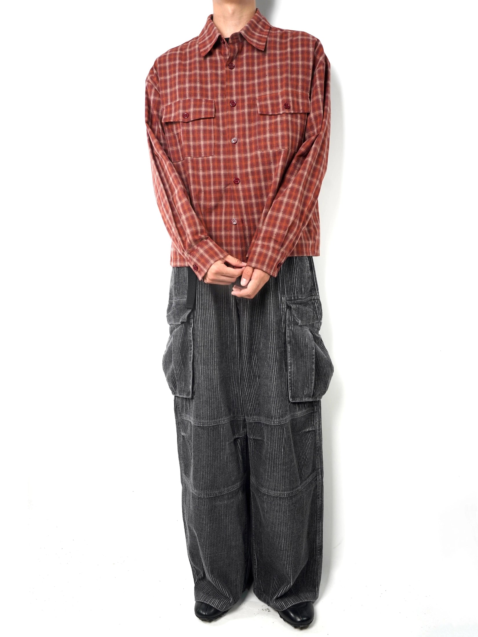 VOWPROGRESS Slack Plaid Shirt