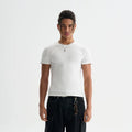FIVE MEN 220g Stretch Slim Fit Cropped Tee