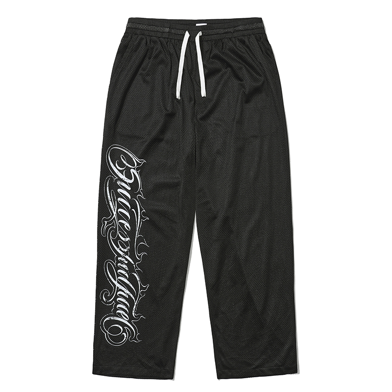 LUSHISI Breathable Relaxed Mesh Joggers