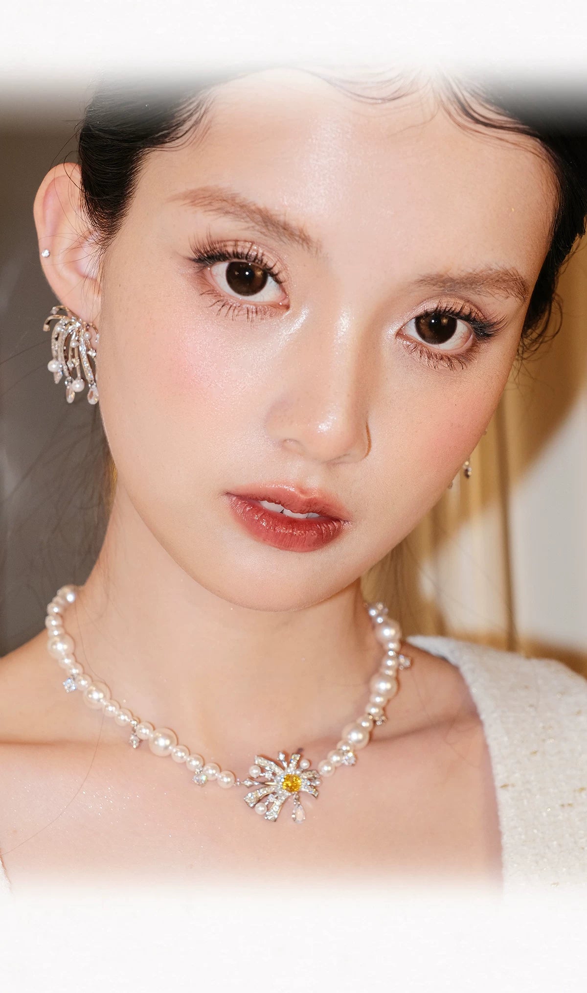 PP Fireworks Flash Temperament Light Luxury Stud Earrings