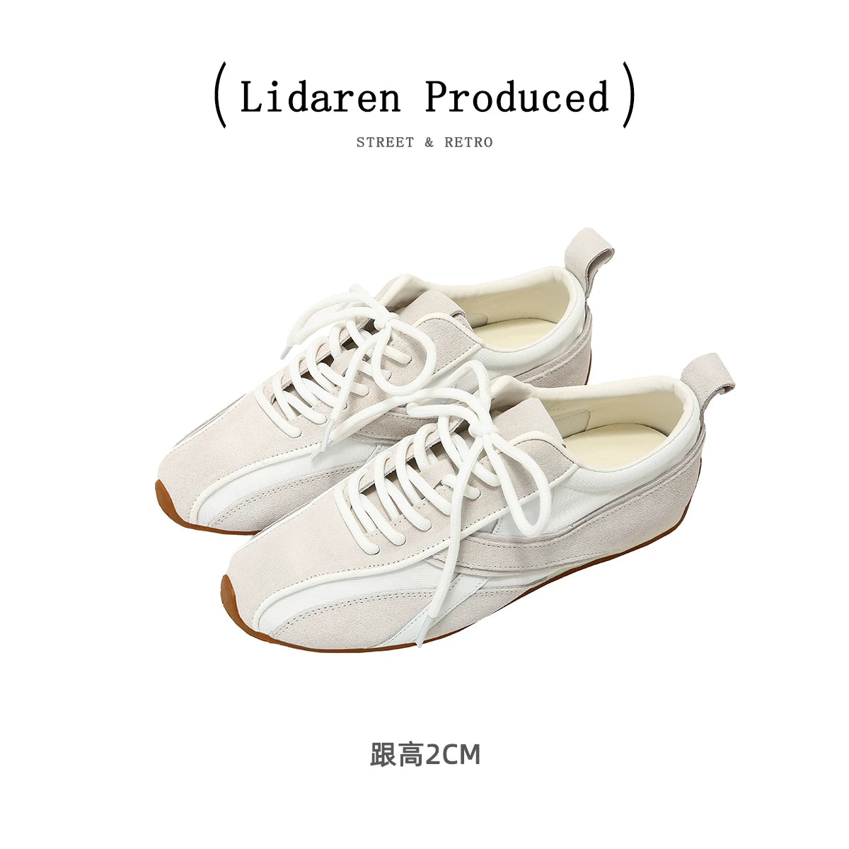 Lidaren Produced Suede Lace-Up Retro Training Sneaker