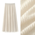 ZIHE Hollow Lace Fringed Dress