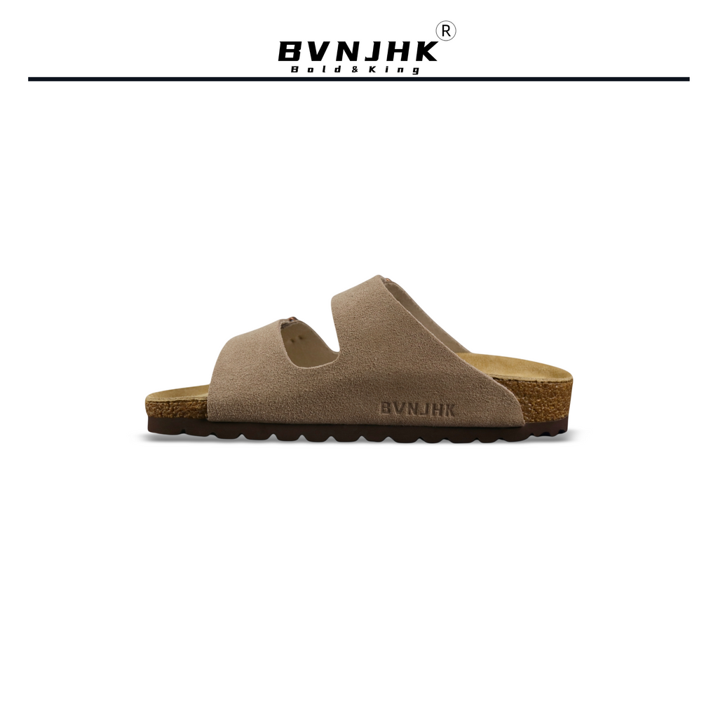 OQ X BVNJHK Leather Platform Lazy Sandals
