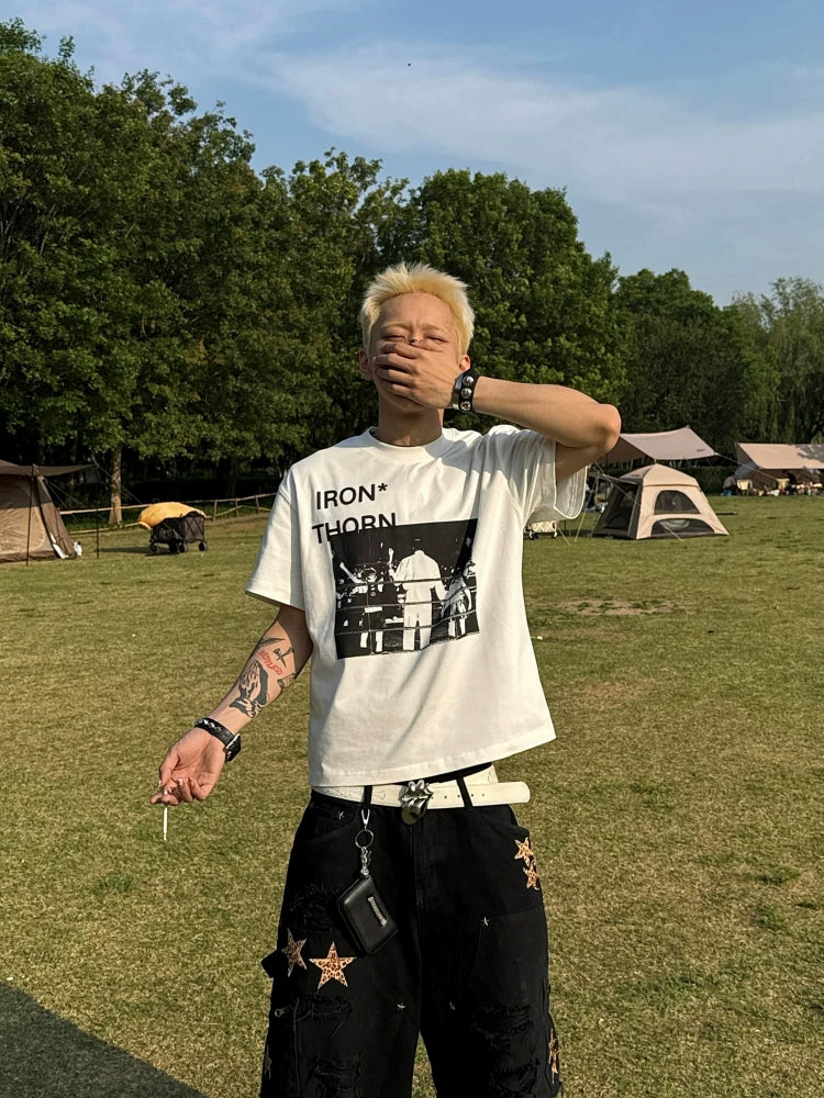 Ironthorn Vintage Loose Portrait Print Tee